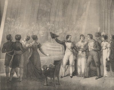 Napoléon et Joséphine visitant l