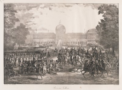 Revue des Tuileries, début du 19e siècle - Charles Etienne Pierre Motte