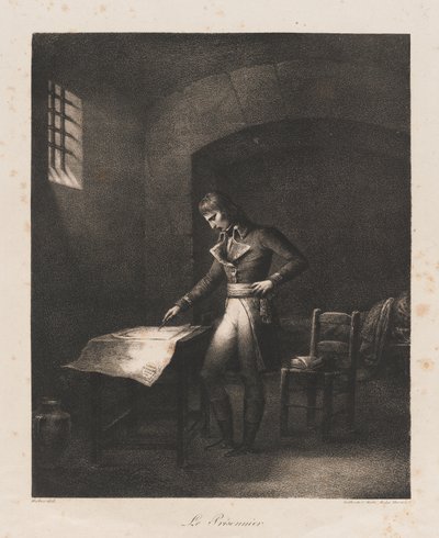 Le Prisonnier, début du 19ème siècle (lithographie) - Charles Etienne Pierre Motte