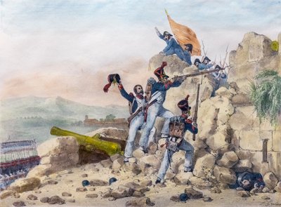 La reddition de Ciudad Rodrigo, Espagne - Charles Etienne Pierre Motte