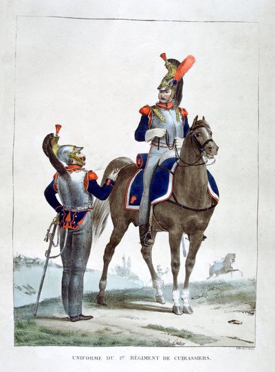 Uniforme du 1er régiment de chasseurs, France, 1823 - Charles Etienne Pierre Motte