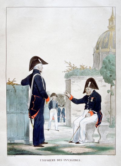 Uniforme des Invalides, France, 1823 - Charles Etienne Pierre Motte