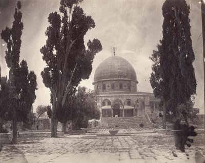 Le Dôme du Rocher sur le Haram al Sharif à Jérusalem, vu du sud, 1870 - Charles F. Tyrwhitt Drake