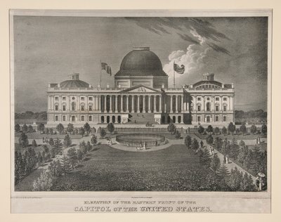 Élévation du point est du Capitole des États-Unis (Washington, D.C.) - Charles Fenderich
