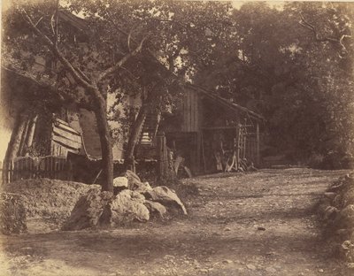 [Paysage avec granges] - Charles Fortunat Paul Casimir Perier