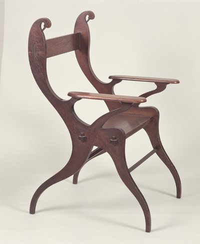 Fauteuil ou chaise cygne conçu par C.F.A. Voysey en 1883-5, fabriqué c.1898 - Charles Francis Annesley Voysey