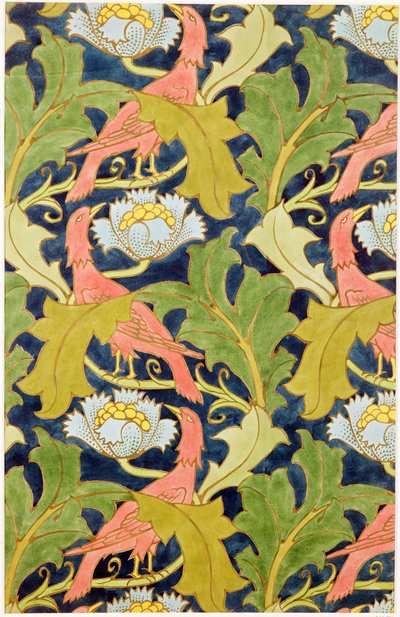 Conception pour lin imprimé, imprimé par G.O. et J.Baker, c.1893 - Charles Francis Annesley Voysey
