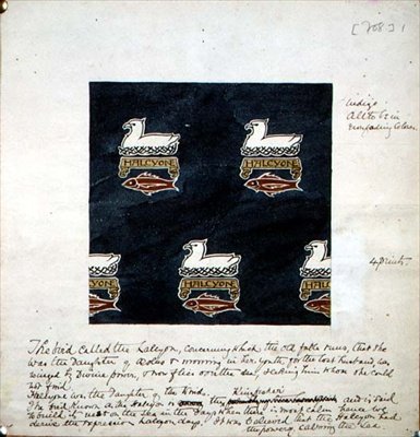 `Halcyon`, design pour un tissu, c.1895 - Charles Francis Annesley Voysey
