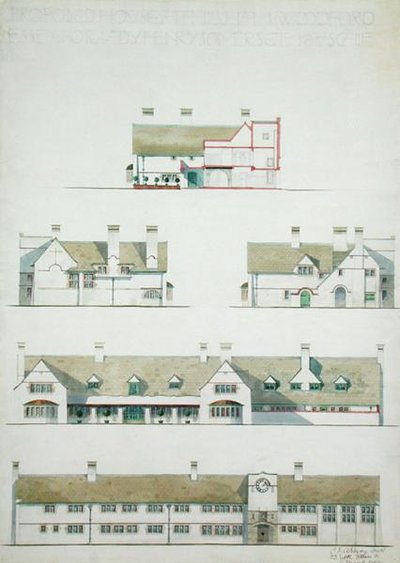 Maison proposée à Higham Woodford, Essex pour Lady Henry Somerset - Charles Francis Annesley Voysey