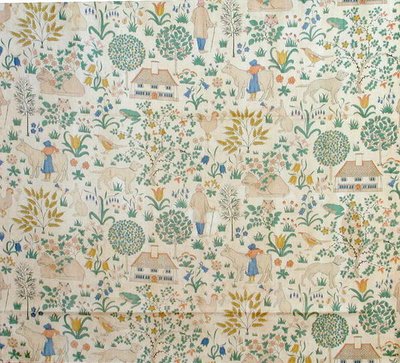 La Maison que Jack a Construite, fabriquée par Morton Sundour - Charles Francis Annesley Voysey