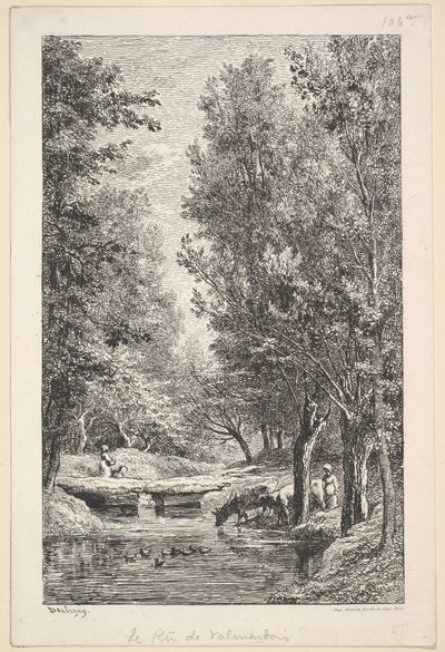 Un ruisseau dans la vallée de Mondois, 1835-78 - Charles Francois Daubigny