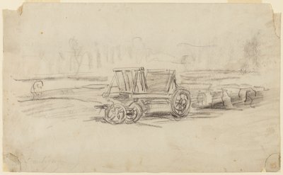 Un chariot de ferme - Charles Francois Daubigny