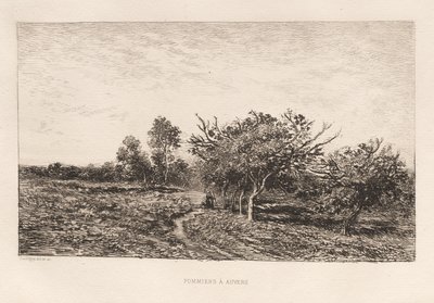 Pommiers à Auvers, 1877 - Charles Francois Daubigny