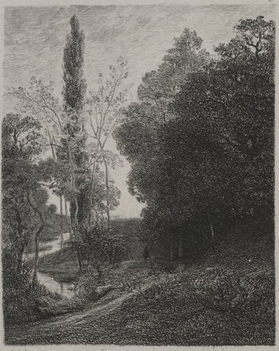 Rives de la Rivière Cousin - Charles Francois Daubigny