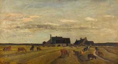 Ferme à Kerity, Bretagne - Charles Francois Daubigny
