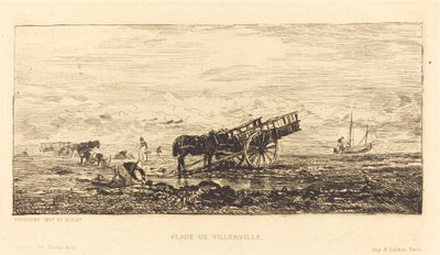 Plage de Villerville - Charles Francois Daubigny
