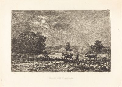 Clair de lune à Valmondois - Charles Francois Daubigny