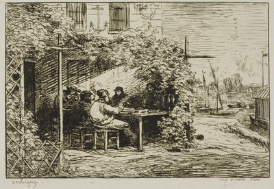 Petit-déjeuner de départ à Asnières - Charles Francois Daubigny