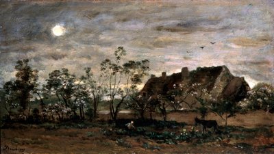Soirée à Honfleur, années 1860 - Charles Francois Daubigny