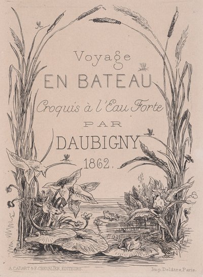 Frontispice, Voyage en bateau - Charles Francois Daubigny