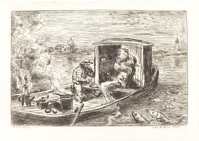 Descente du courant (Avallant) - Charles Francois Daubigny
