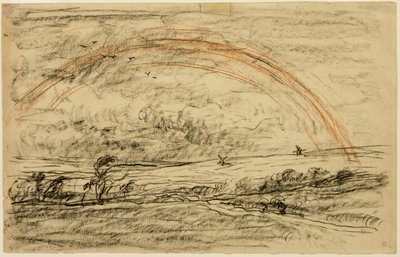 Paysage avec un arc-en-ciel - Charles Francois Daubigny