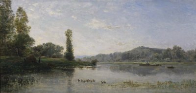 Paysage avec une rivière - Charles Francois Daubigny