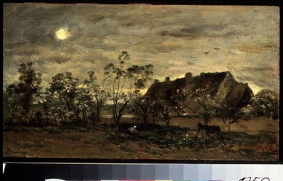 Le soir tombant sur Honfleur en Normandie - Charles Francois Daubigny