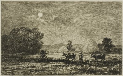 Clair de lune à Valmondois - Charles Francois Daubigny
