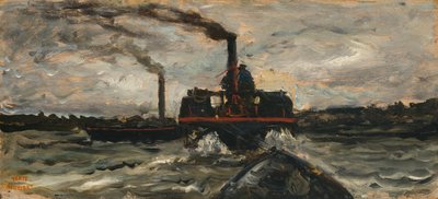 Bateau fluvial - Charles Francois Daubigny