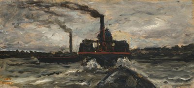 Bateau fluvial, c.1860 - Charles Francois Daubigny