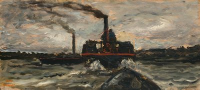 Bateau fluvial, c. 1860 - Charles Francois Daubigny