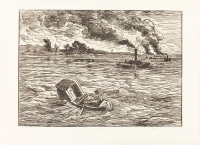 Bateaux à vapeur - Charles Francois Daubigny