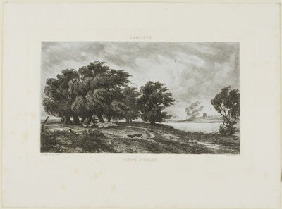 Temps orageux - Charles Francois Daubigny