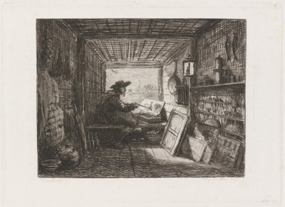 Studio sur le bateau (Le Bateau-atelier) - Charles Francois Daubigny