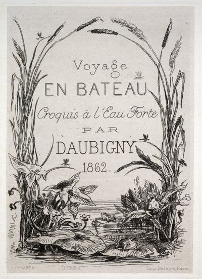 Le voyage en bateau - Charles Francois Daubigny