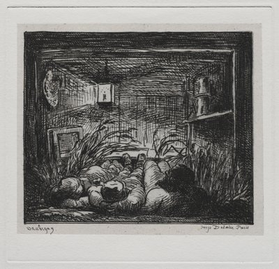 Le Voyage en Bateau : Coucher à Bord du "Botin" (Nuit sur le Bateau) - Charles Francois Daubigny