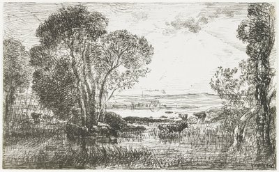 La machine hydraulique, 1862 - Charles Francois Daubigny