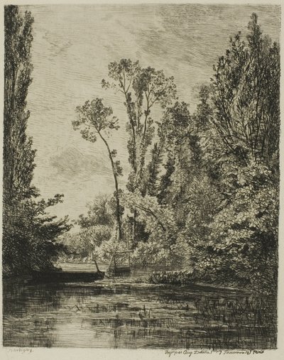 Les Îles Vierges à Bezons (Le Trou de Pêche) - Charles Francois Daubigny