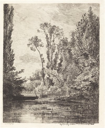 Les Iles vierges à Bezons - Charles Francois Daubigny