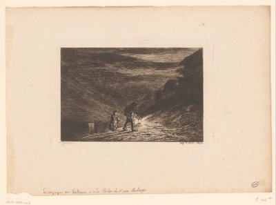 Deux promeneurs avec une lanterne (La recherche d