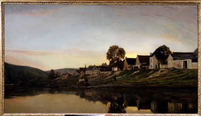 Village près de Bonnieres - Charles Francois Daubigny