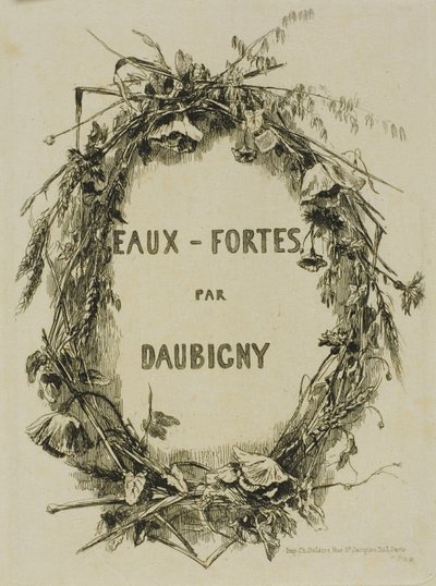 Couronne de Fleurs Sauvages, Frontispice - Charles Francois Daubigny