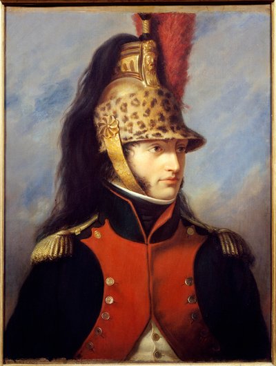 Portrait de Louis Bonaparte (1778-1846) en uniforme de colonel du 5e régiment de dragons. Peinture par Charles François Jalabert (1819-1901) 1852. Malmaison, musée du château - Charles François Jalabert
