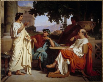Virgile, Horace et Varius chez Mécène - Charles François Jalabert