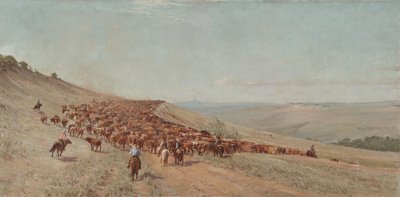 Conduire le troupeau, 1904 - Charles Franklin Reaugh