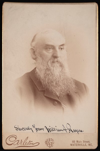 Portrait de William Augustus Rogers 1832-1898, avant 1898 - Charles G Carleton