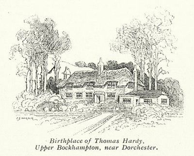 Lieu de naissance de Thomas Hardy, Upper Bockhampton, près de Dorchester - Charles George Harper