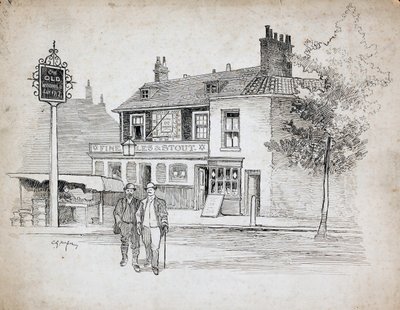Ancien moulin à vent, 214-214 Chiswick High Road, Turnham Green, Londres, 1892-1933 - Charles George Harper