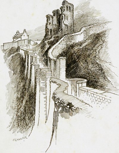 Château de Scarborough, North Yorkshire, 1892-1933 - Charles George Harper